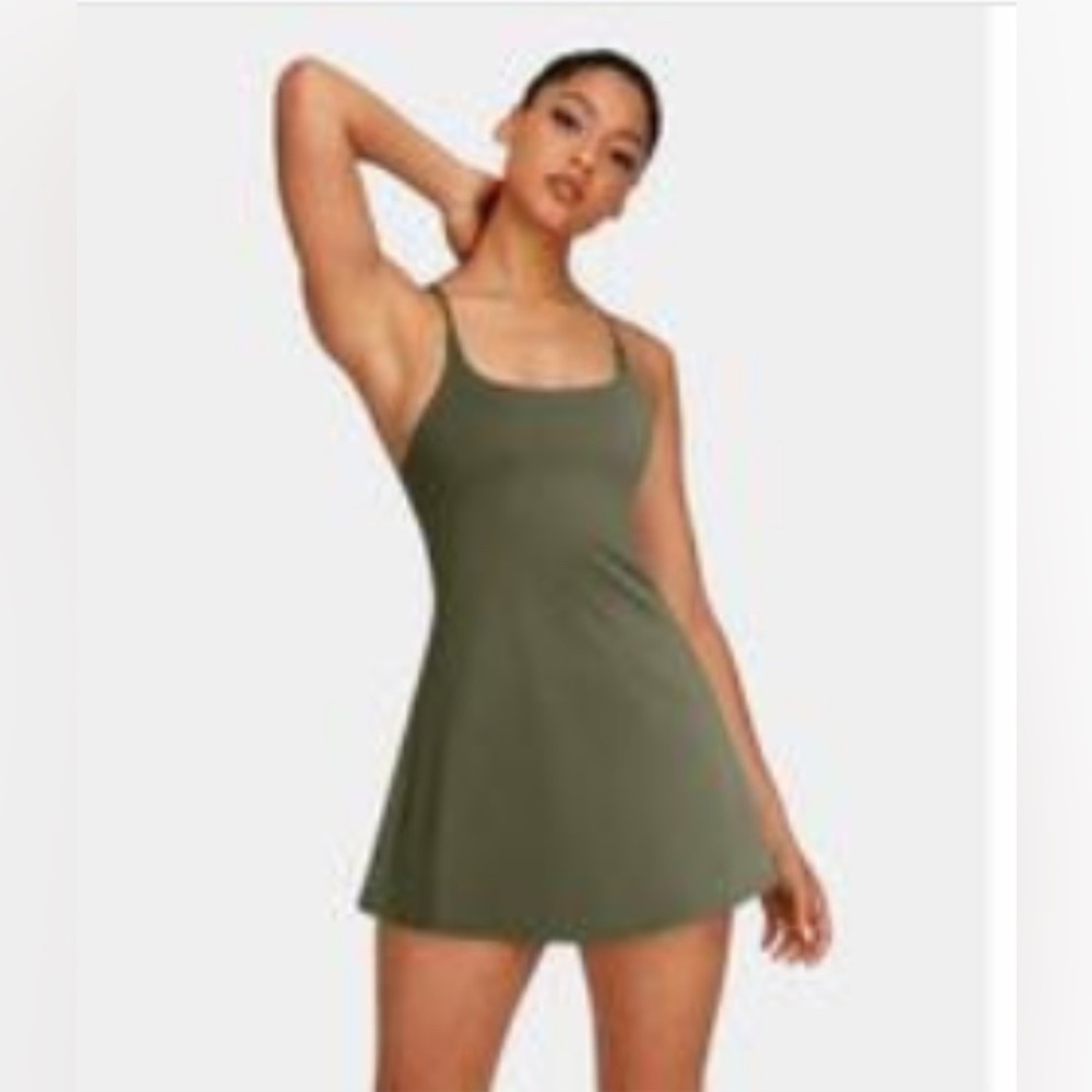 Halara softlyzero plush backless active dress!
